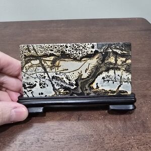 Picture Jasper Crystal Slab in Holder #L